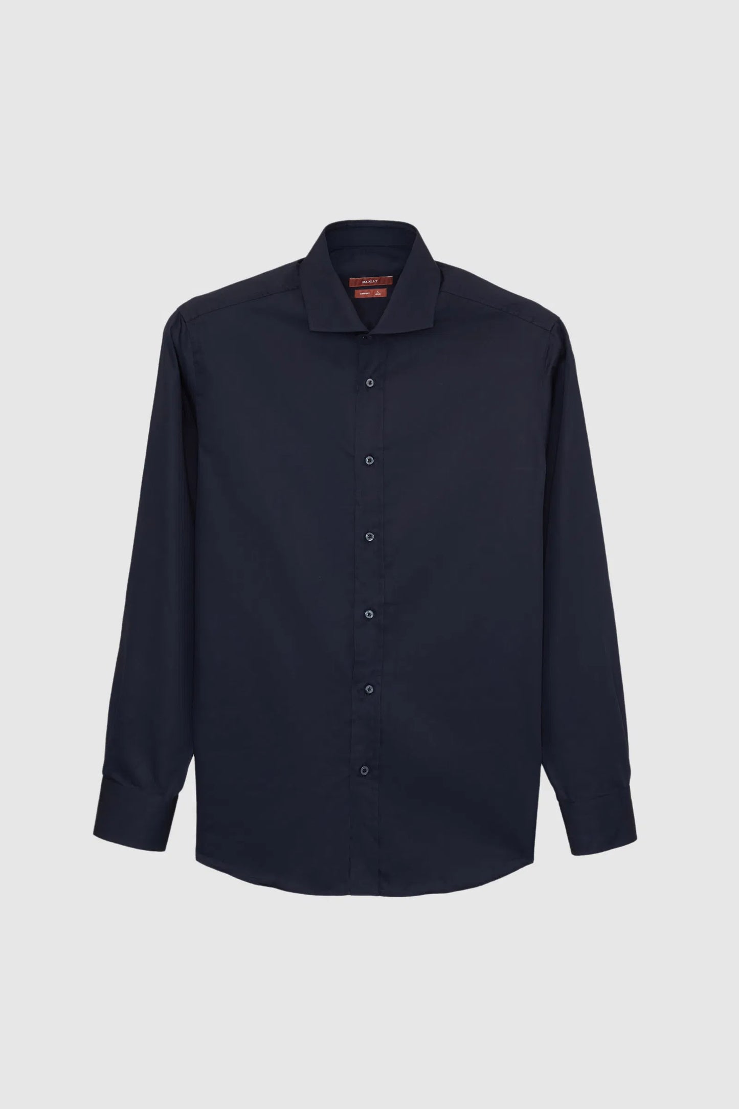 Damat Comfort Lacivert Düz %100 Pamuk Nano Care Gömlek
