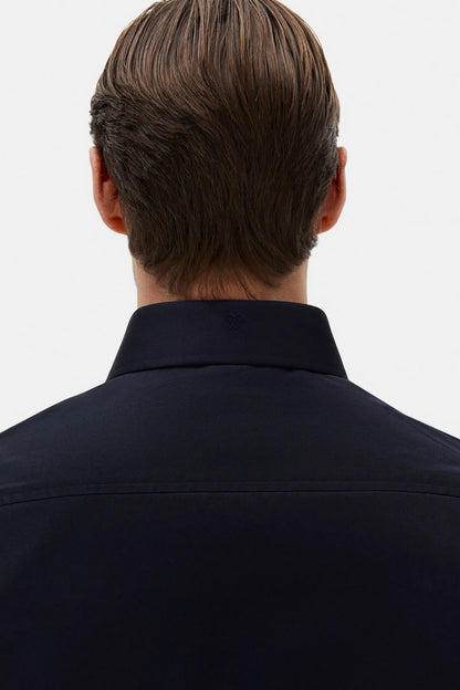 Damat Comfort Lacivert Düz %100 Pamuk Nano Care Gömlek