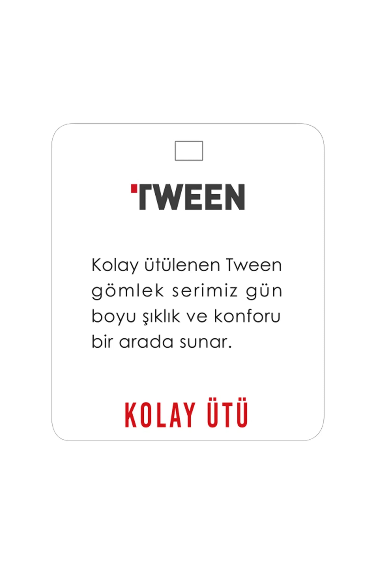 Tween Slim Fit Mavi Düz Easy Care Gömlek