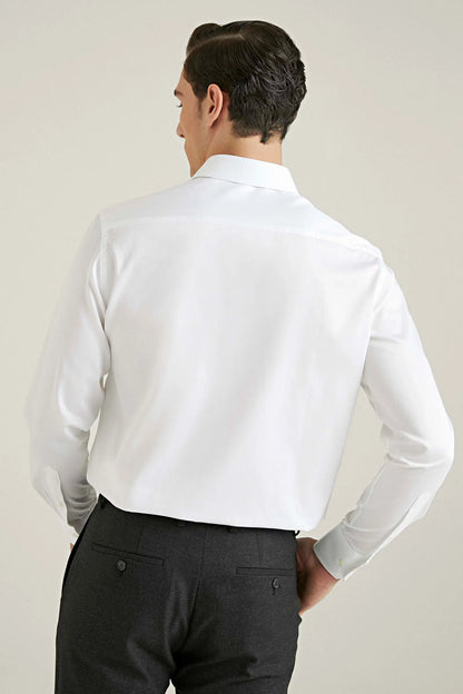 Damat Comfort Beyaz Düz Nano Care Gömlek