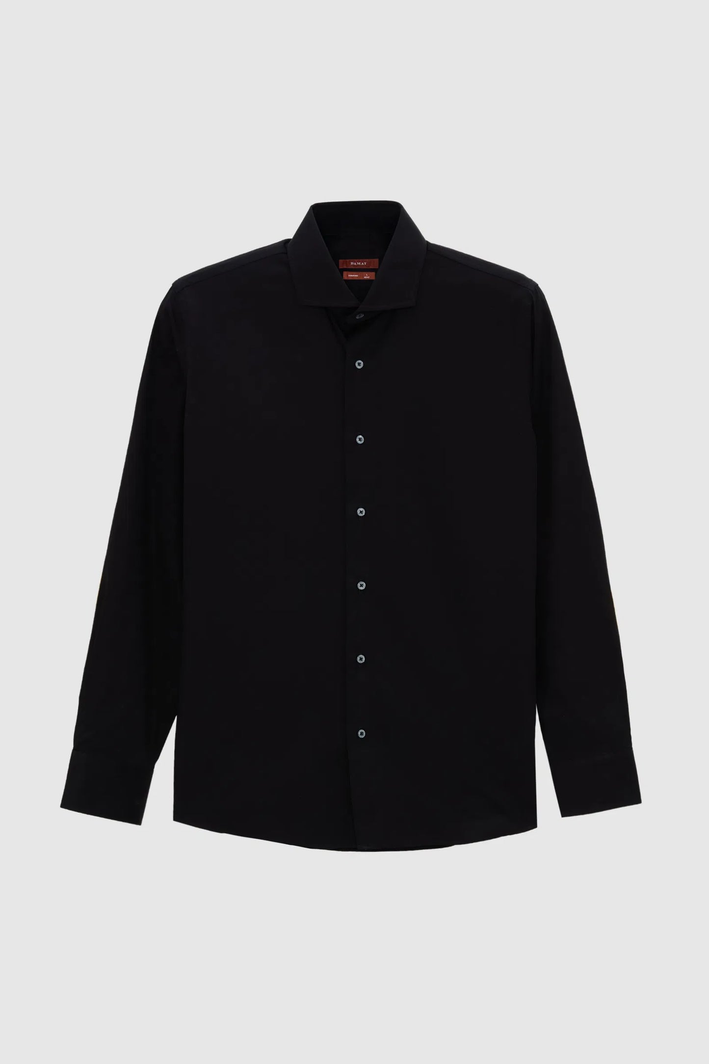 Damat Slim Fit Siyah Düz Gömlek