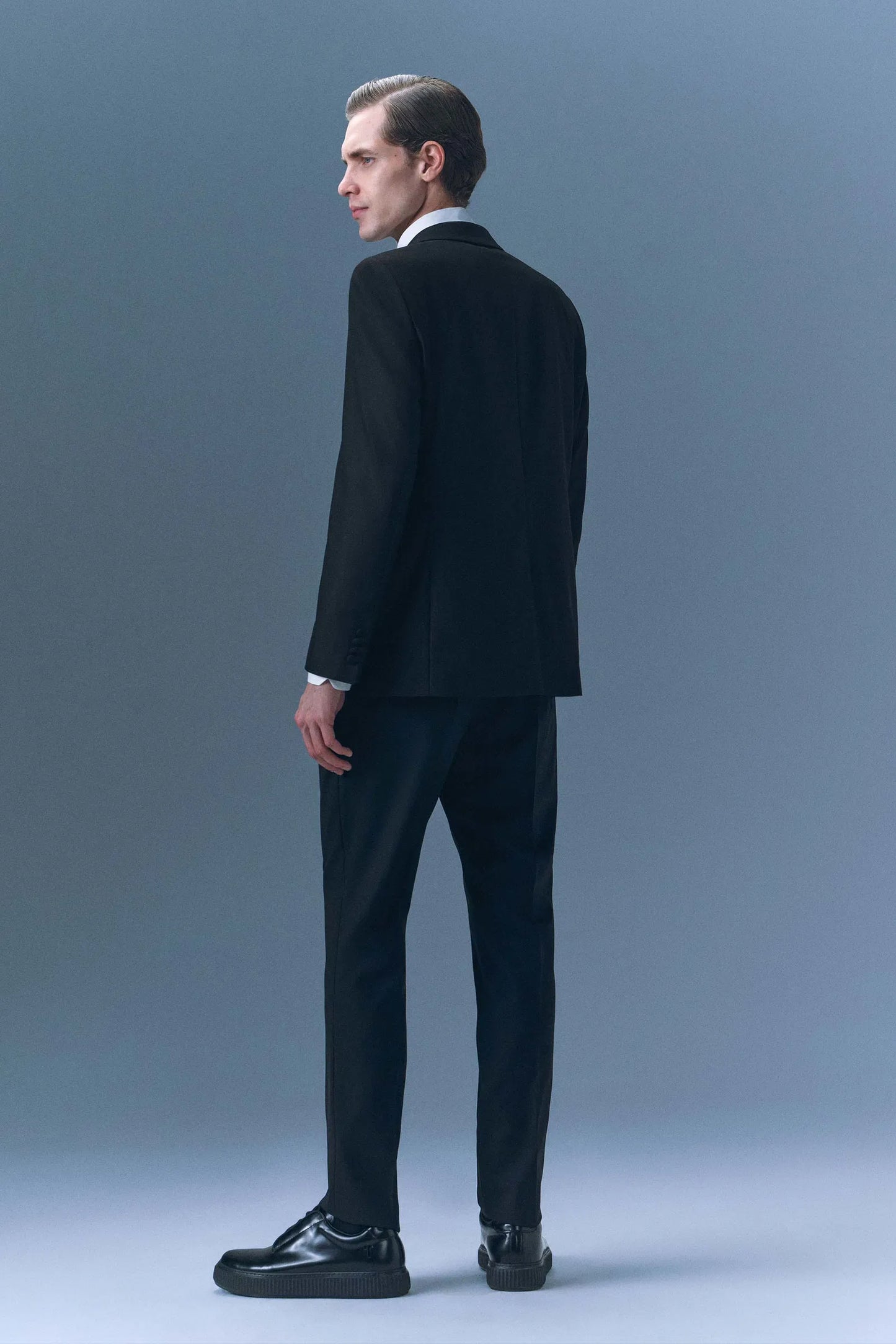 Damat Slim Fit Siyah Düz Damatlık &amp; Smokin Takim