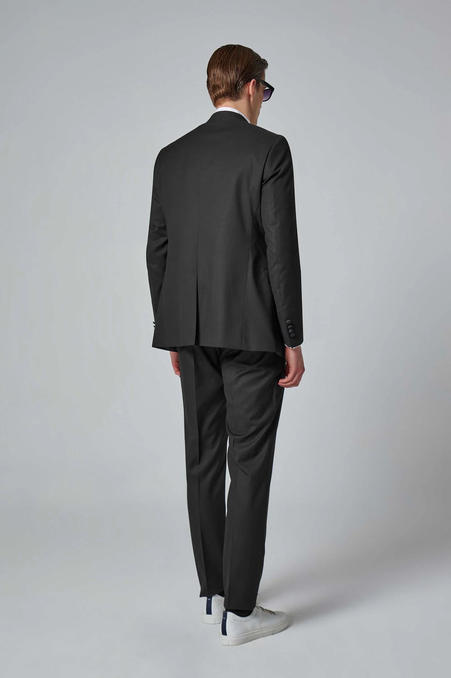 Tween Slim Fit Siyah Düz Smokin Takim Yelekli