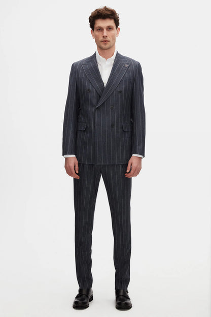 Damat Comfort Beyaz Armürlü %100 Pamuklu Gömlek