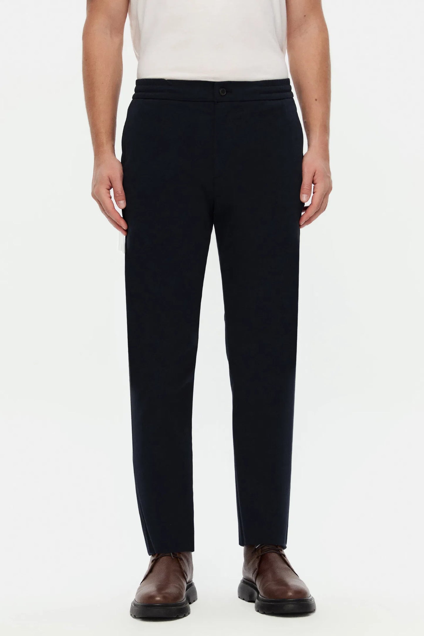 Damat Comfort Fit Lacivert Düz Jogger Pantolon