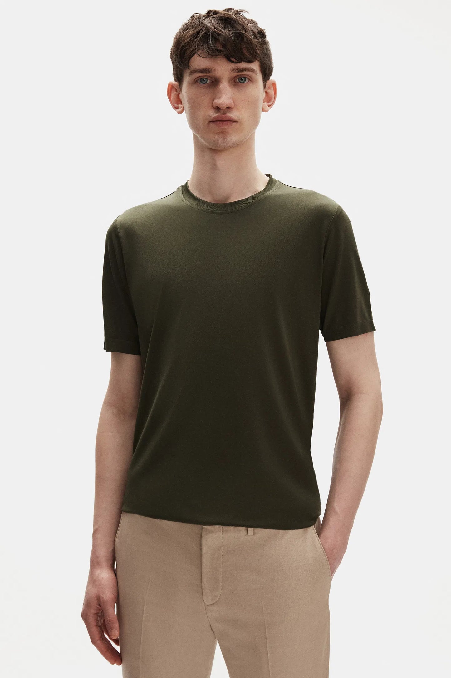 Tween Slim Fit Haki T-shirt