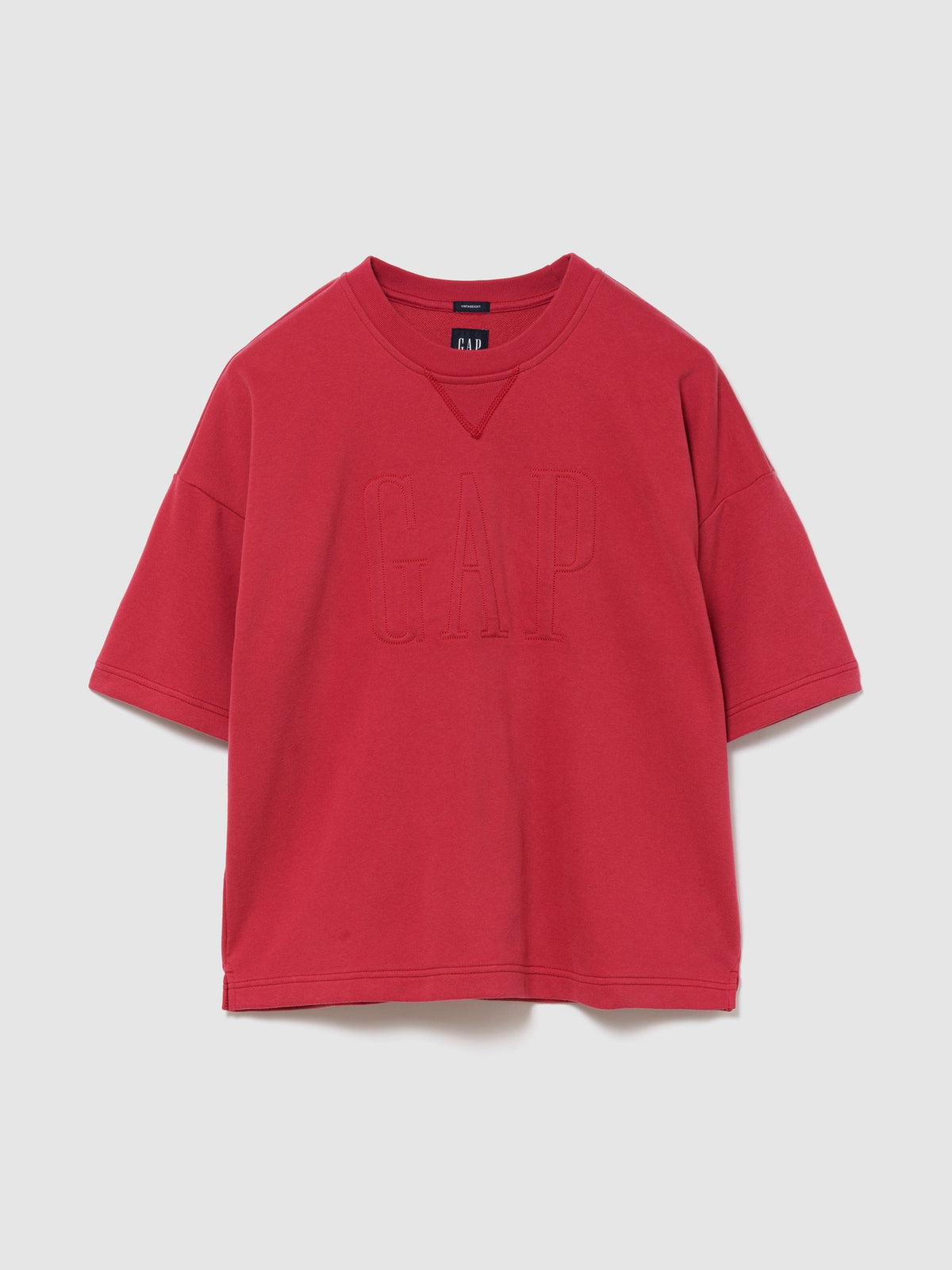 Kırmızı Vintagesoft Terry Oversize Logo Sweatshirt