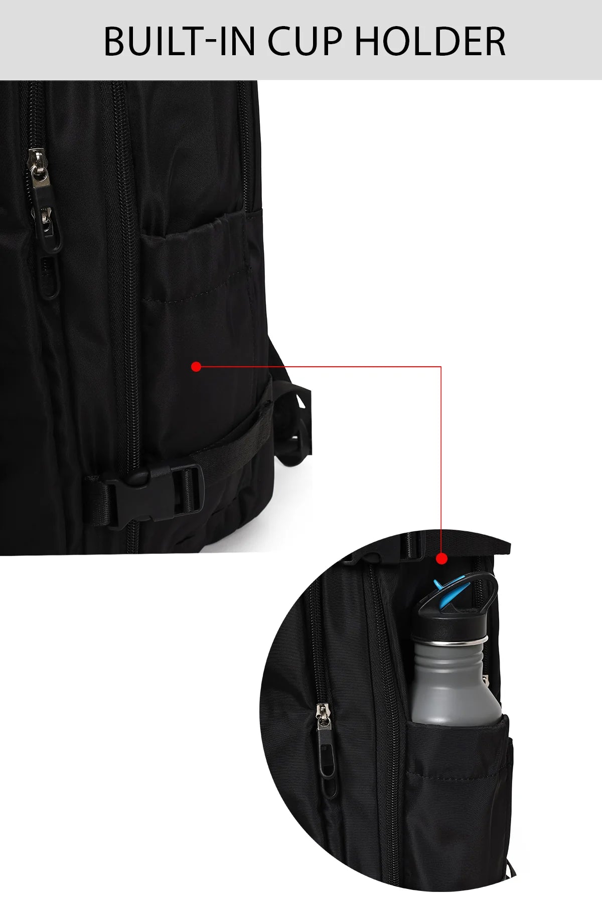 D-pack Erkek Siyah Kumaş Sırt Çantası