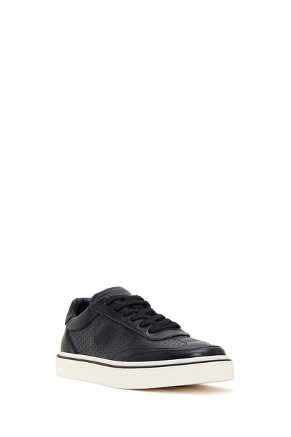 Erkek Siyah Bağcıklı Kalın Tabanlı Deri Sneaker