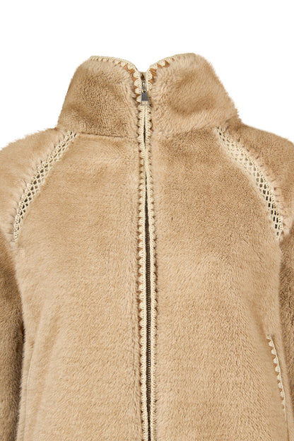St-moritz Kadın Bej Oversize Teddy Mont