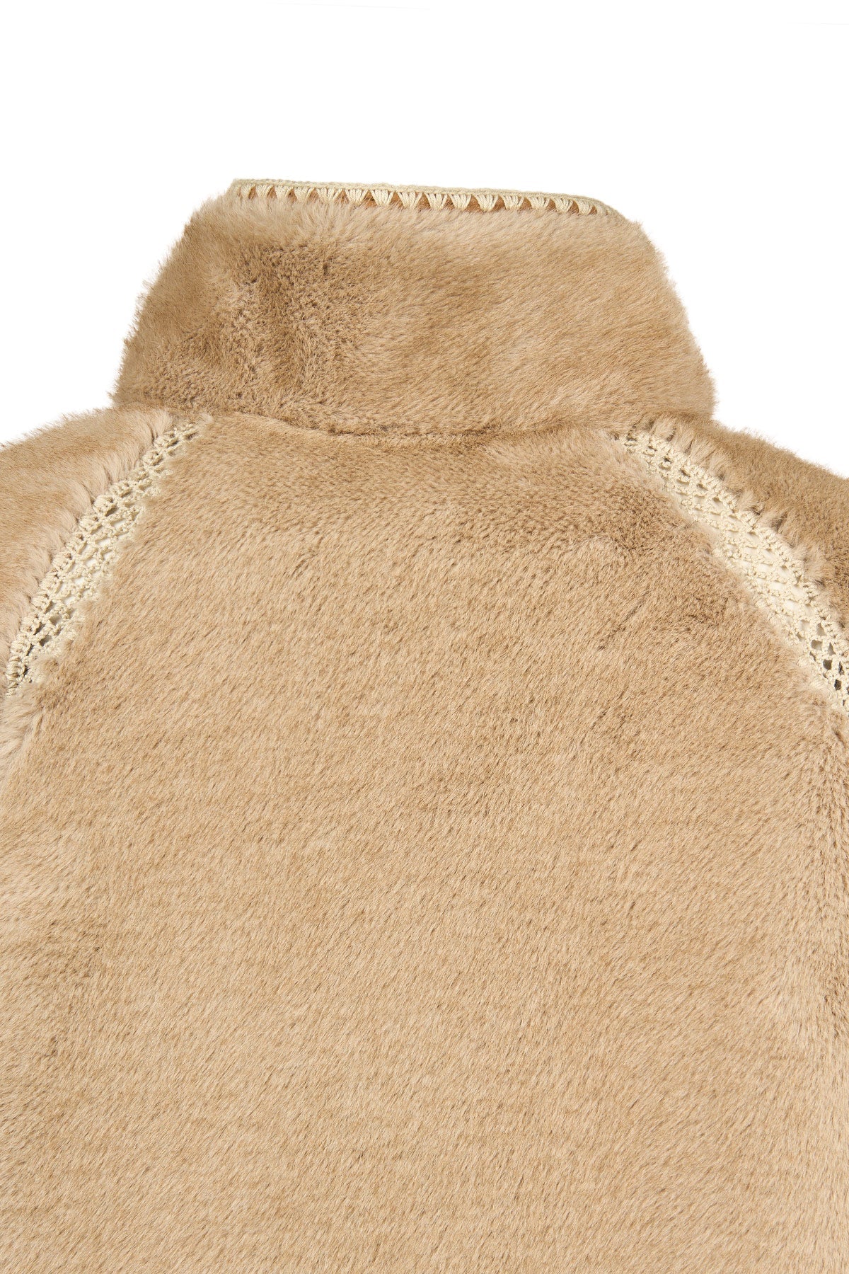 St-moritz Kadın Bej Oversize Teddy Mont