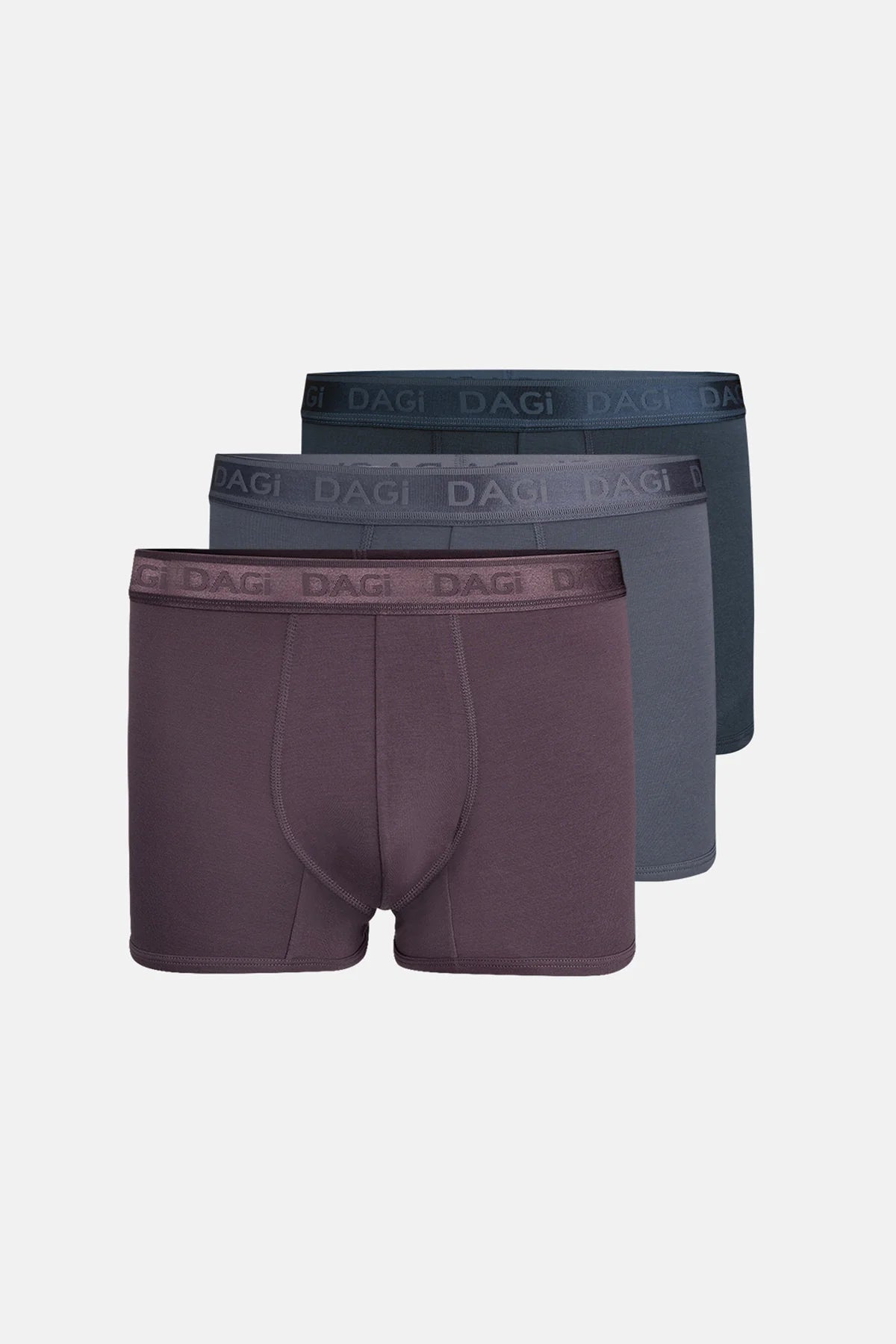 Mavi-mor 4210 3'lü Desenli Micro Modal Boxer