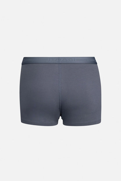 Mavi-mor 5210 3'lü Desenli Pamuk Boxer