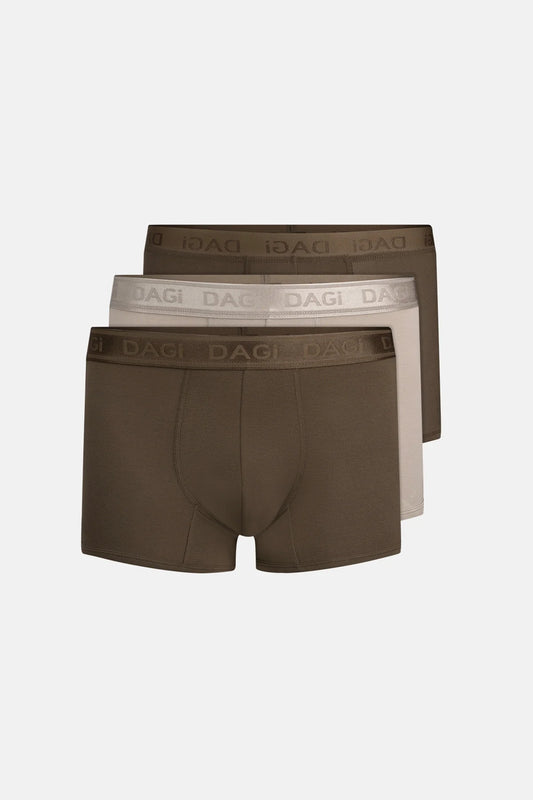 Gri-haki 4210 Desenli Micro Modal Boxer