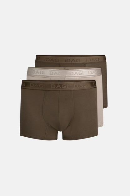 Gri-haki 4210 Desenli Micro Modal Boxer