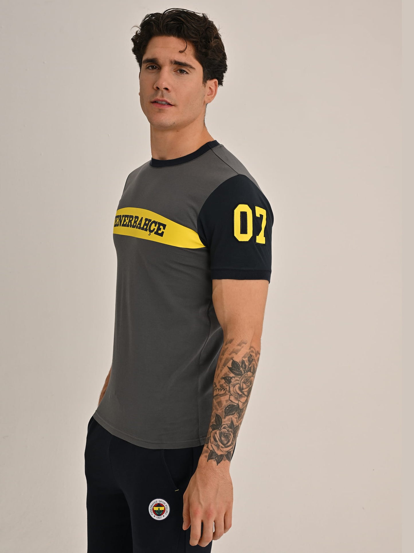 Fenerbahçe Gri Kolej 1907 Fb Erkek Tshirt