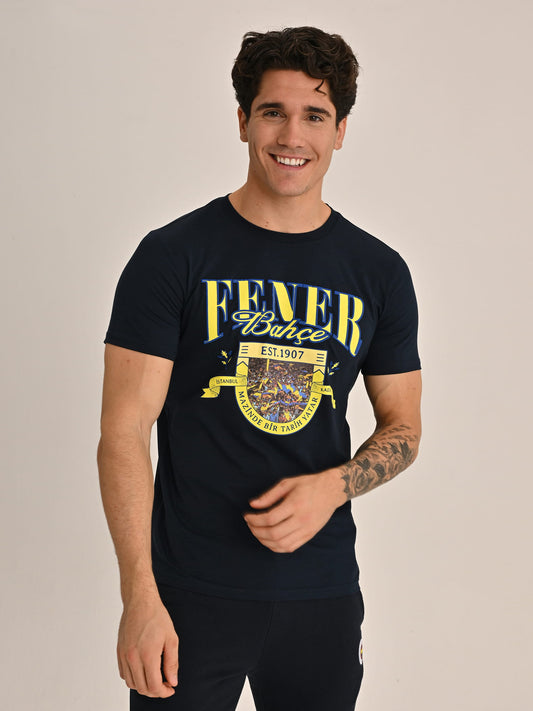 Fenerbahçe Lacivert Tribün Mazinde Bir Tarih Yatar Erkek Tshirt
