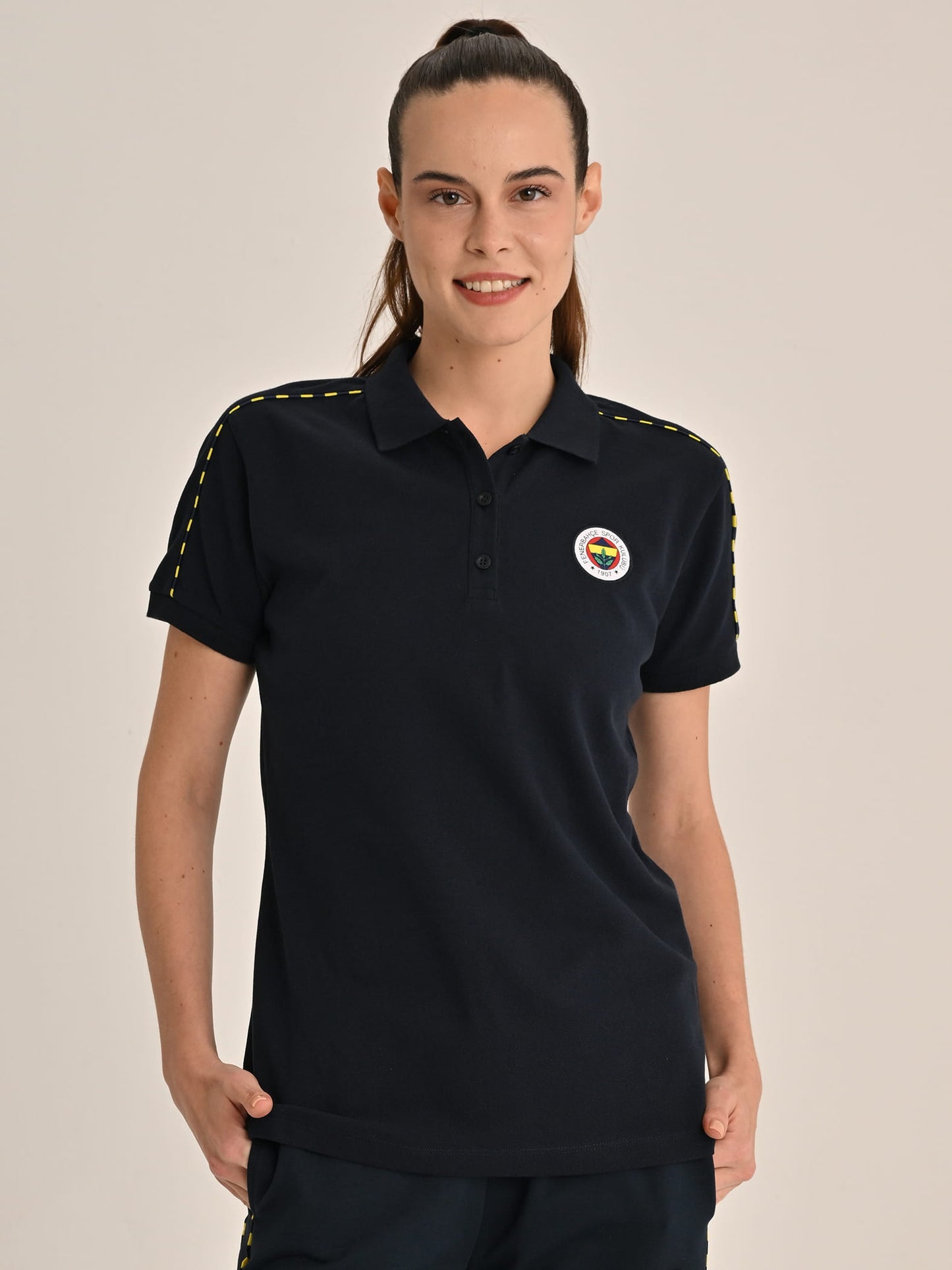 Fenerbahçe Lacivert Tribün Basic Kadın Polo Tshirt
