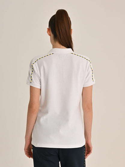 Fenerbahçe Beyaz Tribün Basic Kadın Polo Tshirt