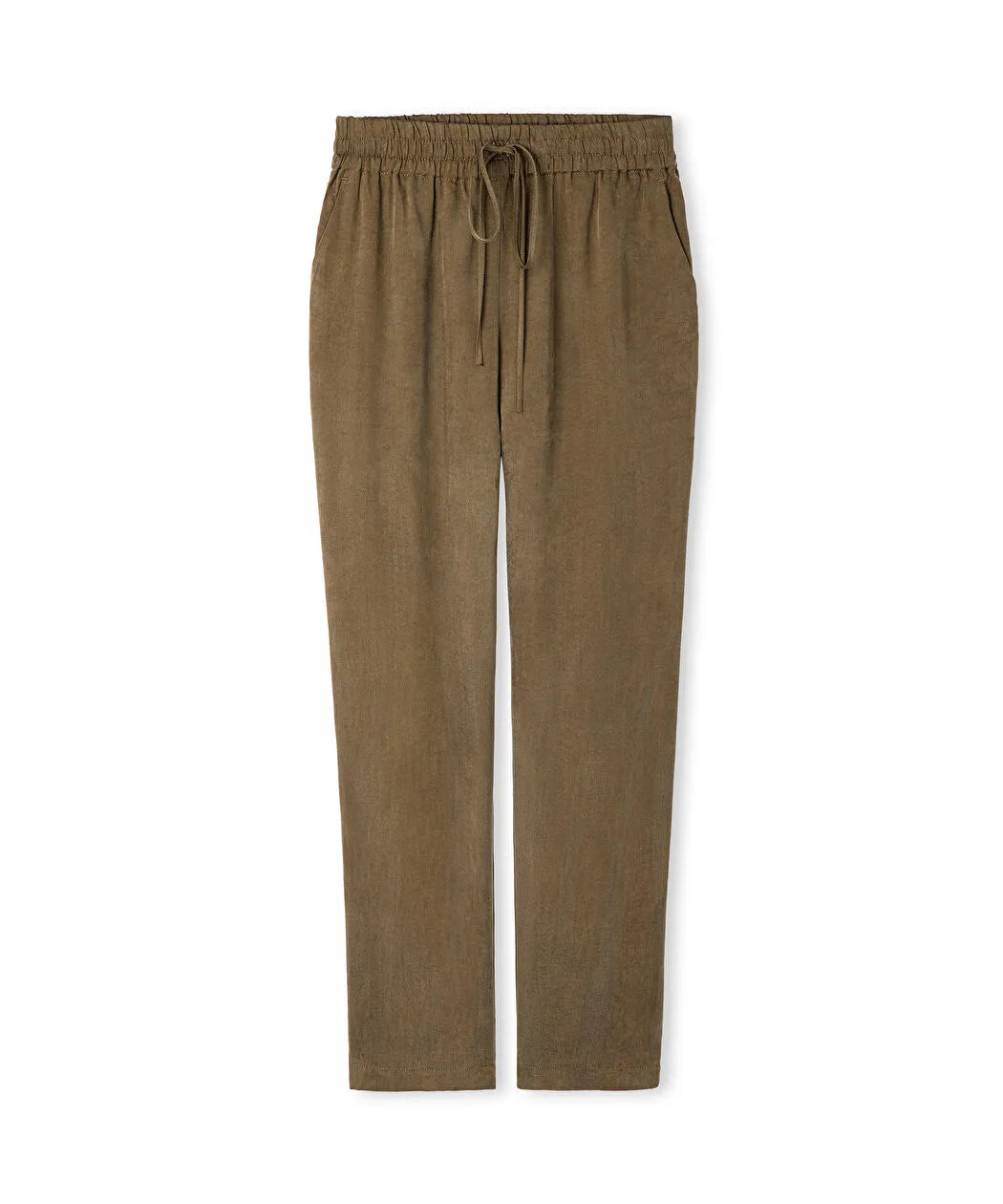 Haki Belden Bağlamalı Carrot Fit Pantolon Is1260003151022 | Ipekyol