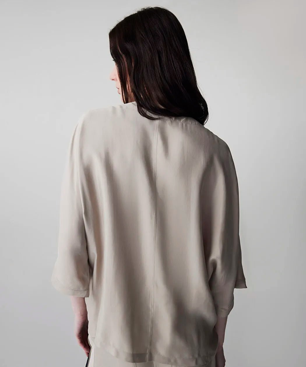 Natürel Ayarlanabilir Büzgülü Colorblock Bluz Is1260006084003 | Ipekyol