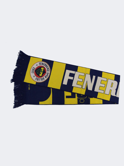 Retro Sarı-lacivert Unisex Fenerbahce Dokuma Atkı
