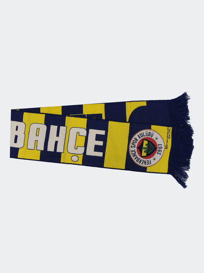 Retro Sarı-lacivert Unisex Fenerbahce Dokuma Atkı