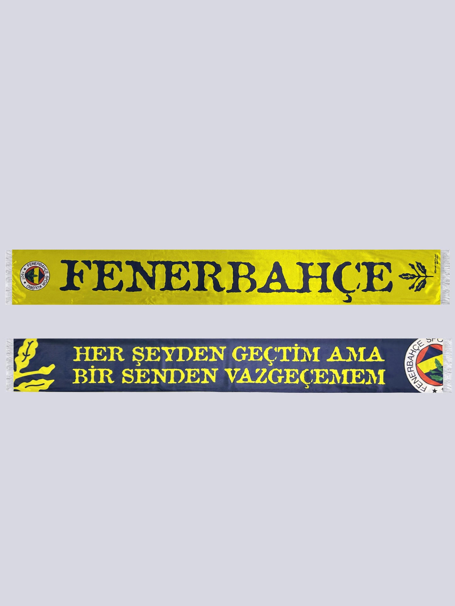 Fenerbahçe Sarı Lacivert Slogan Unisex Şal