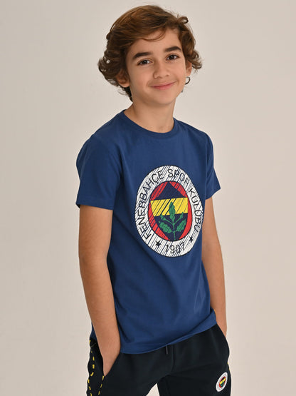 Fenerbahçe Lacivert Tribün Tram Logolu Çocuk Tshirt