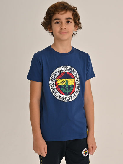 Fenerbahçe Lacivert Tribün Tram Logolu Çocuk Tshirt