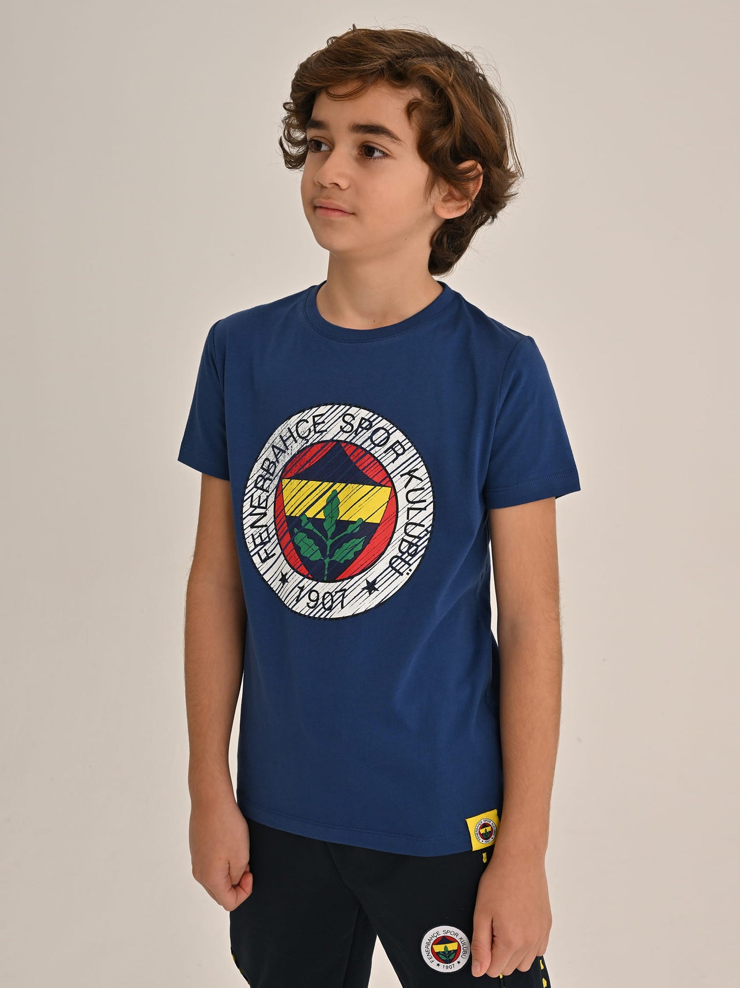 Fenerbahçe Lacivert Tribün Tram Logolu Çocuk Tshirt