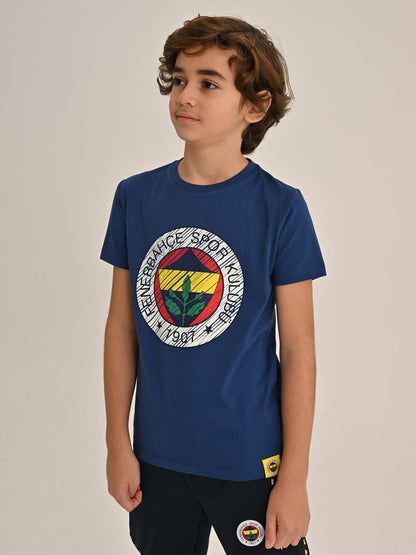 Fenerbahçe Lacivert Tribün Tram Logolu Çocuk Tshirt