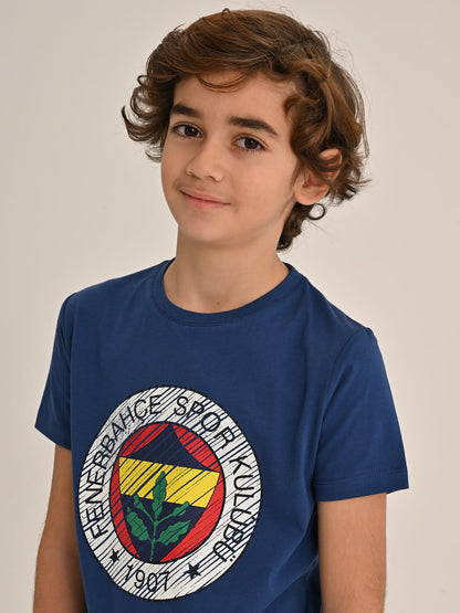 Fenerbahçe Lacivert Tribün Tram Logolu Çocuk Tshirt