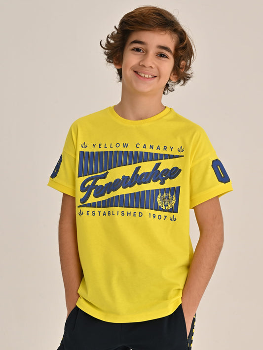 Fenerbahçe Sarı Kolej 1907 Çocuk Oversize Tshirt