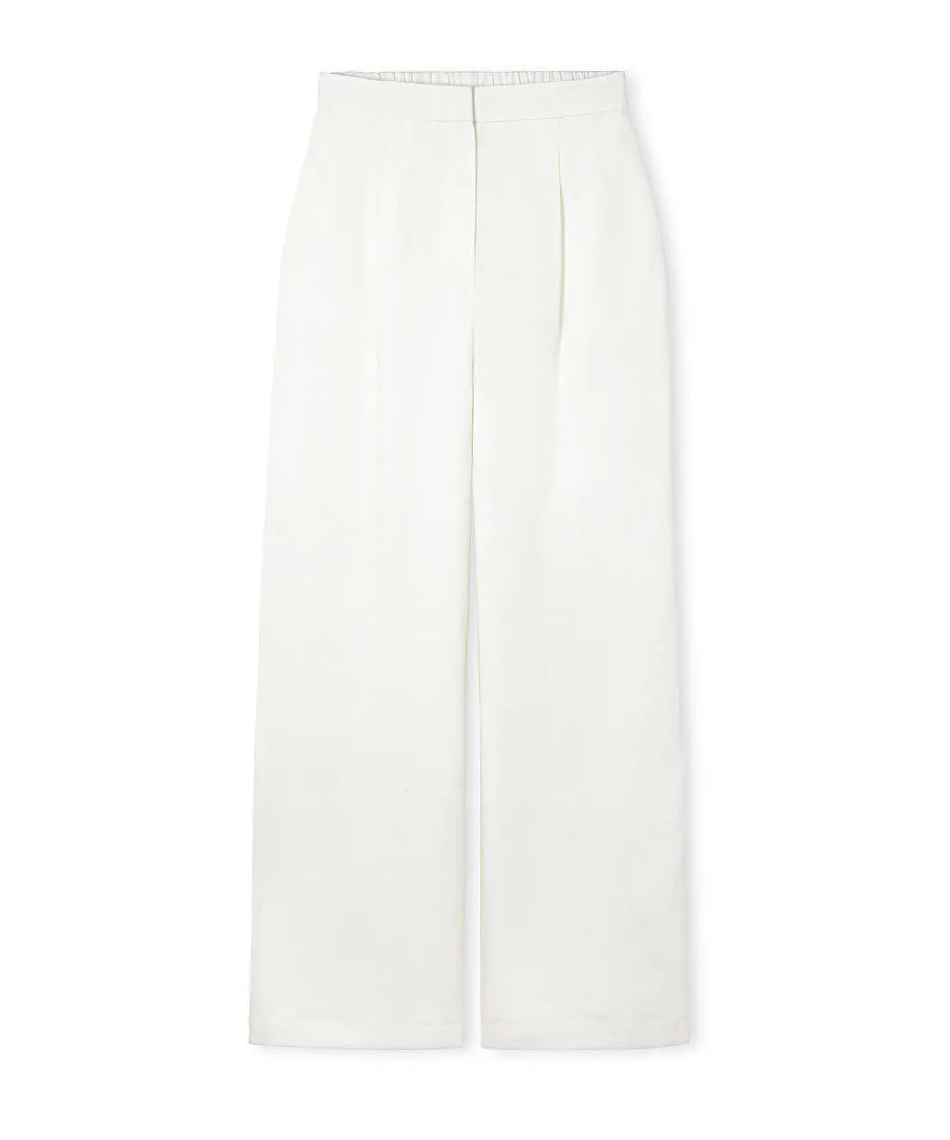 Beyaz Elastik Bel Wide Leg Pantolon Is1260003291002 | Ipekyol