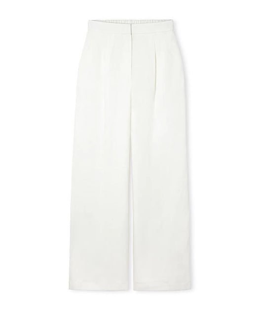 Beyaz Elastik Bel Wide Leg Pantolon Is1260003291002 | Ipekyol