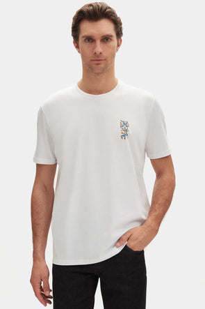 Damat Regular Fit Ekru %100 Pamuk Merserize T-shirt