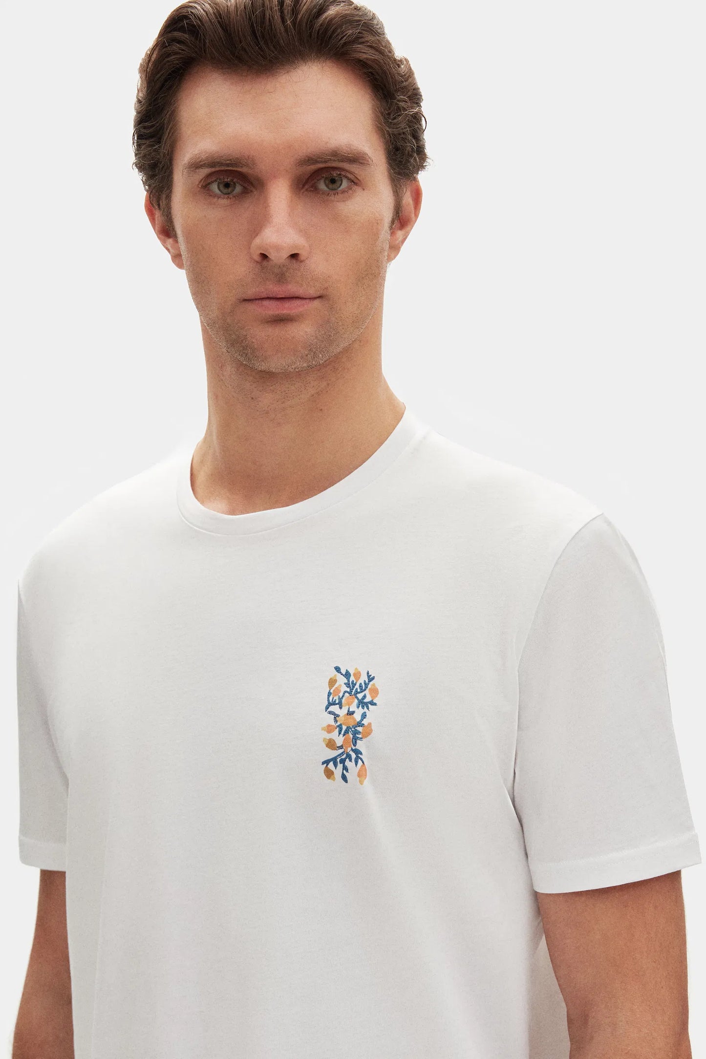 Damat Regular Fit Ekru %100 Pamuk Merserize T-shirt
