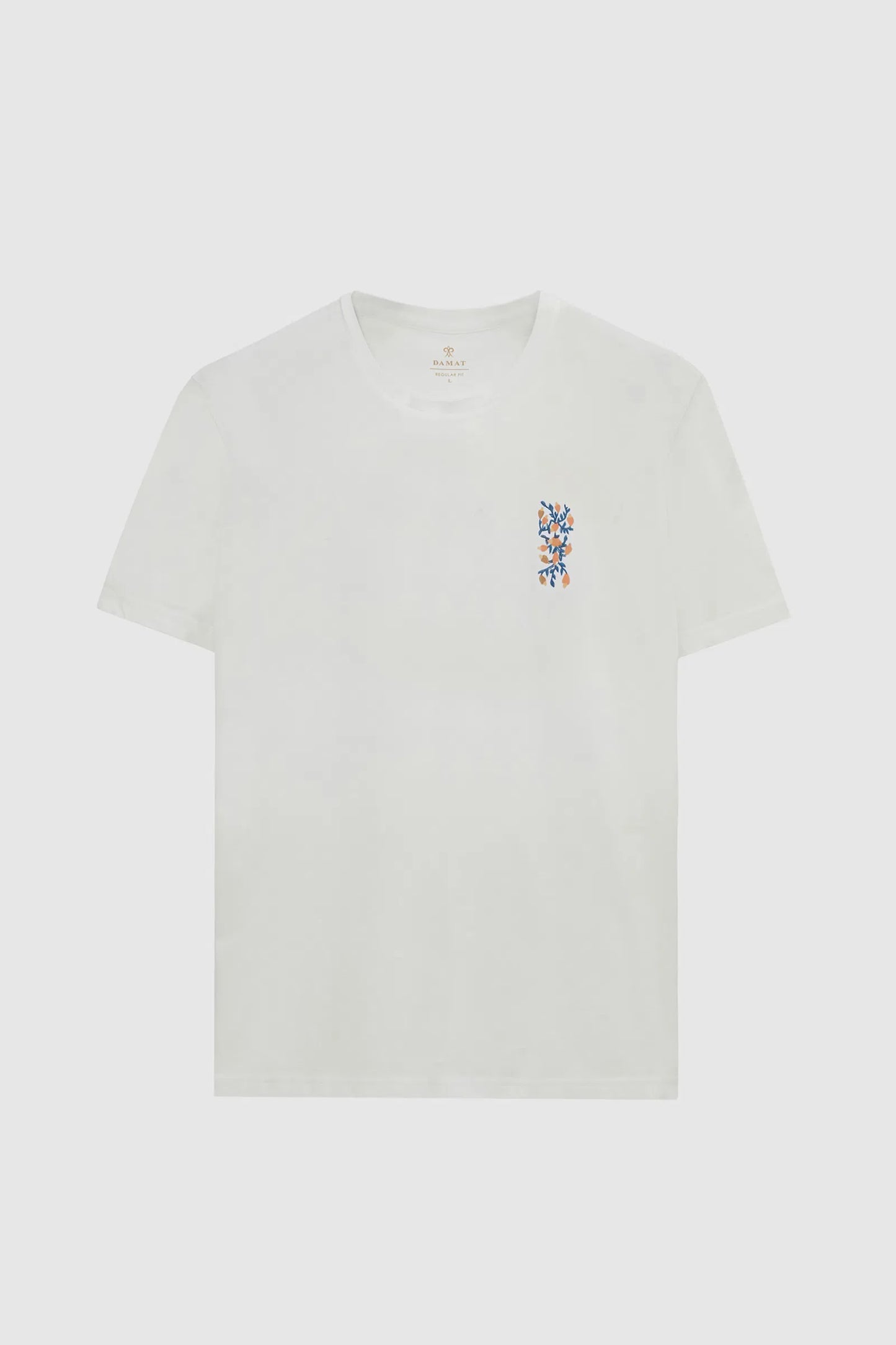 Damat Regular Fit Ekru %100 Pamuk Merserize T-shirt