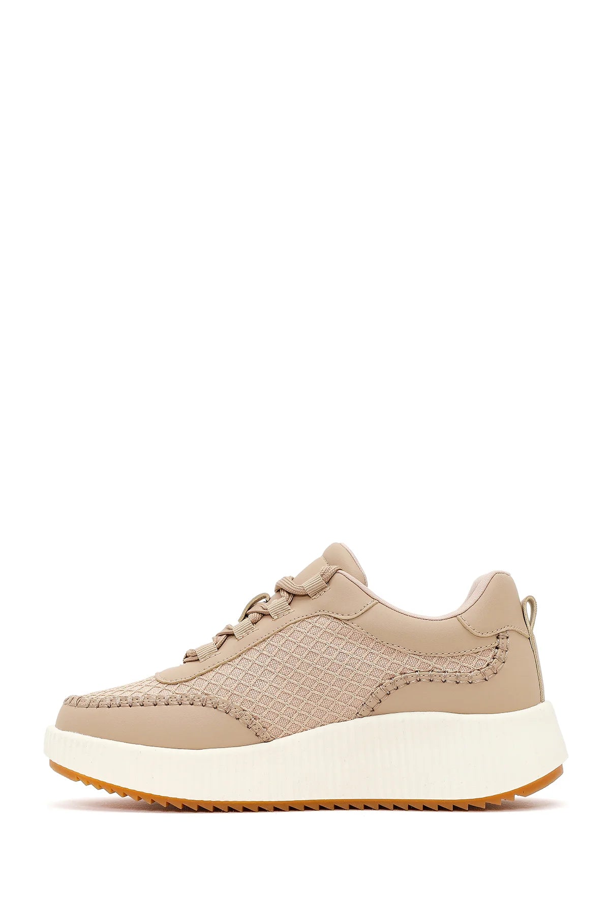 Kadın Bej Kalın Tabanlı Sneaker