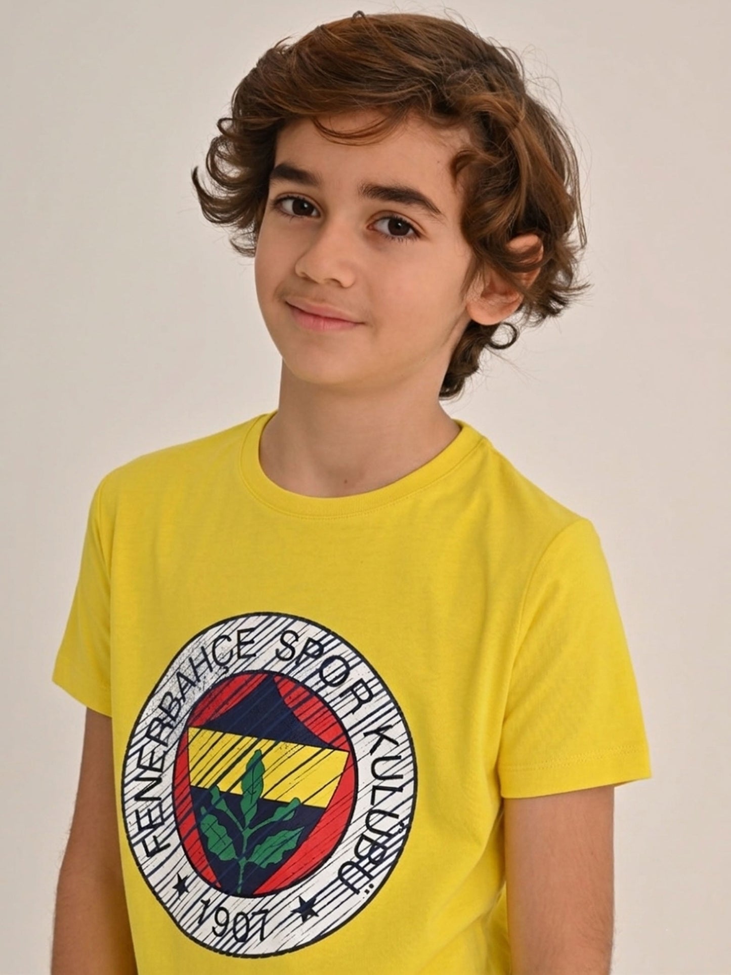Fenerbahçe Sarı Tribün Tram Logolu Çocuk Tshirt