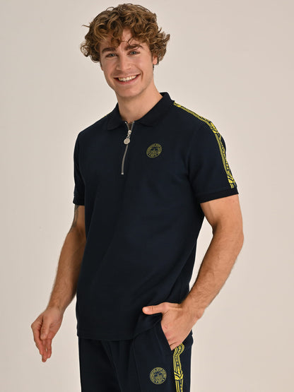 Fenerbahçe Lacivert Tribün Ekstraforlu Erkek Polo Tshirt