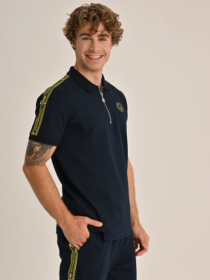 Fenerbahçe Lacivert Tribün Ekstraforlu Erkek Polo Tshirt