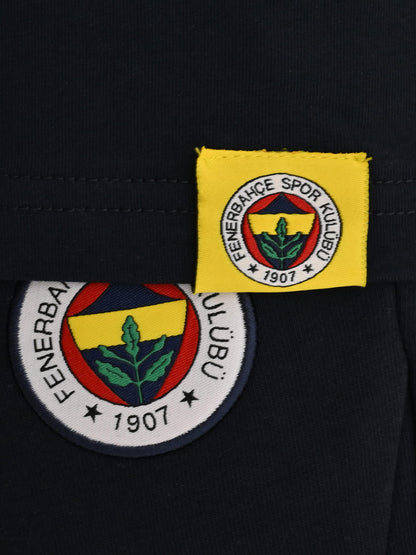 Fenerbahçe Lacivert Tribün Logolu Erkek Oversize Tshirt