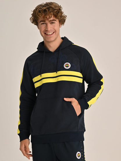 Fenerbahçe Sarı Lacivert Tribün Erkek Sweatshirt