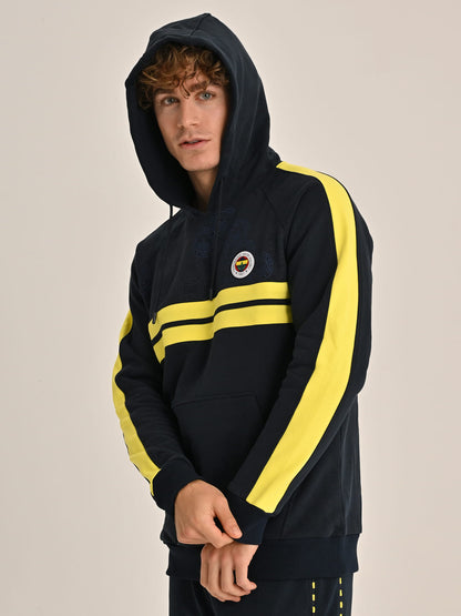 Fenerbahçe Sarı Lacivert Tribün Erkek Sweatshirt