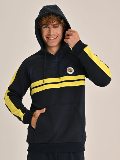 Fenerbahçe Sarı Lacivert Tribün Erkek Sweatshirt