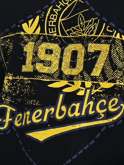 Fenerbahçe Lacivert Kolej 1907 Erkek Oversize Tshirt