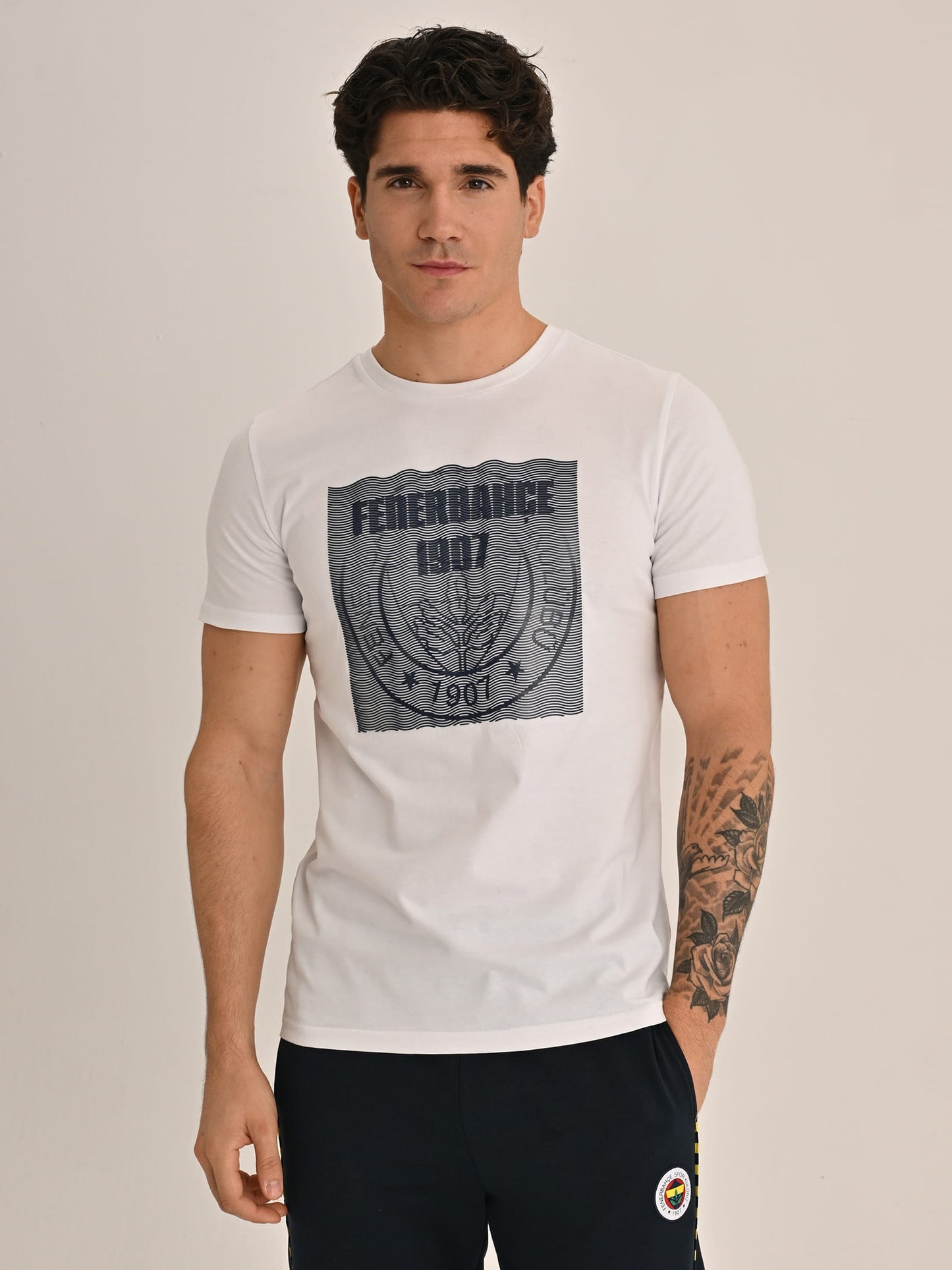 Fenerbahçe Beyaz Tribün 1907 Erkek Tshirt