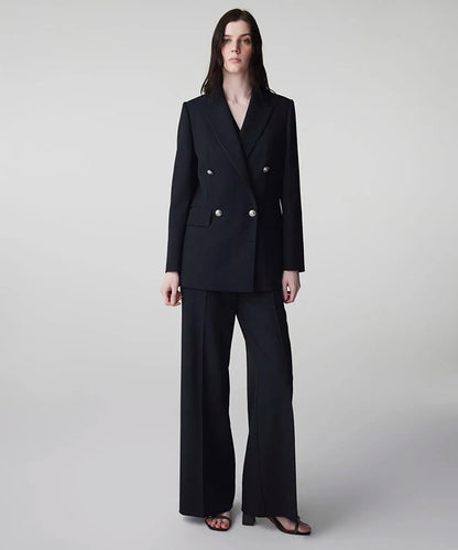 Lacivert Çizgi Desen Metal Düğmeli Blazer Is1260106009015 | Ipekyol